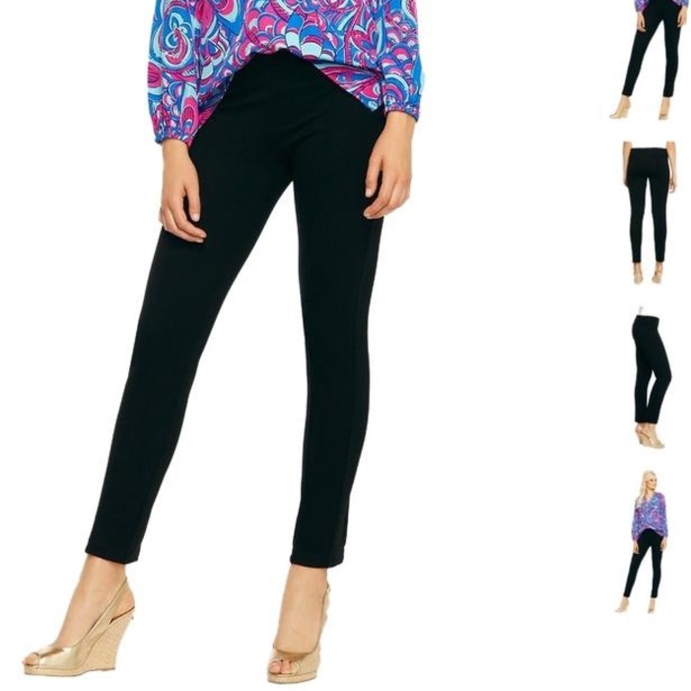 Lilly Pulitzer Black Ponte Travel Pants XS
